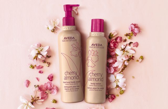 Aveda Cherry Almond Body Lotion and Hand and Body Wash
